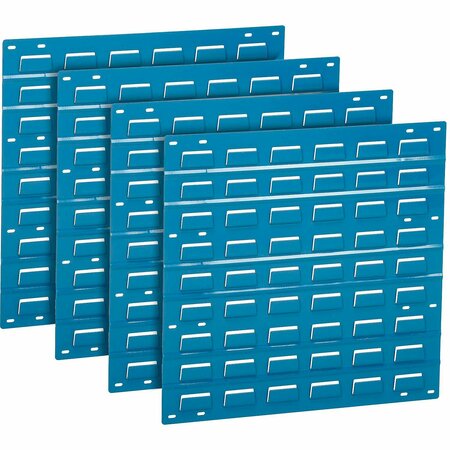 GLOBAL INDUSTRIAL Louvered Wall Panel w/o Bins, 18inW x 19inH, Blue 239998BL